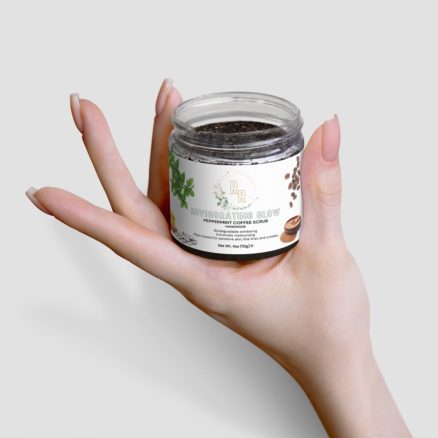 Peppermint Coffee Scrub